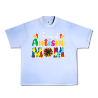Grape Ice Proud Autism Mom sunflower Urban Heavy Tee - CowhideDigitalArt