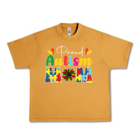 Peanut Butter Proud Autism Mom sunflower Urban Heavy Tee - CowhideDigitalArt