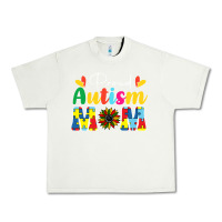 Pistachio Proud Autism Mom sunflower Urban Heavy Tee - CowhideDigitalArt