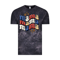 Cloud Black american mama Vintage Tee - BundleAndBundleShop