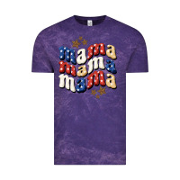 Cloud Purple american mama Vintage Tee - BundleAndBundleShop