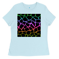 Giraffe Glitter Seamless Pattern Ladies Tee | Teevron