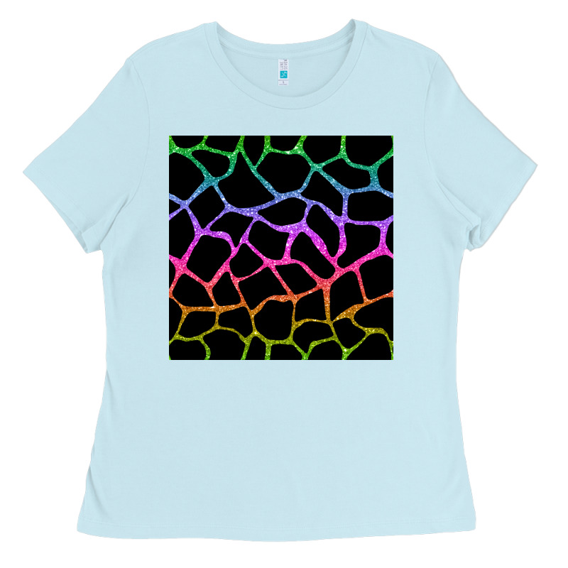 Giraffe Glitter Seamless Pattern Ladies Tee by BundleAndBundleShop | Teevron