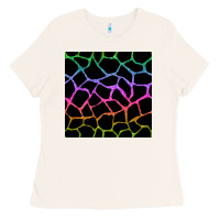 Bone giraffe glitter seamless pattern Ladies Tee - BundleAndBundleShop