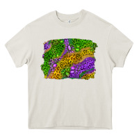 Cream mardi gras leopard gemstone background Heavy Core Tee - RanaPortraitStore