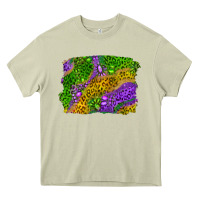 Mossy mardi gras leopard gemstone background Heavy Core Tee - RanaPortraitStore