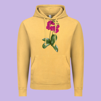 Moth Orchid Vintage Hoodie Designed By Lillyallendesigns