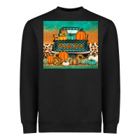 Black pumpkin farm truck tumbler Heavyweight Sweatshirt - Jasminsmagicworld