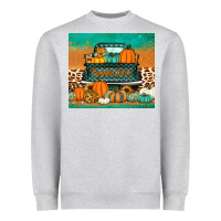 Heather Grey pumpkin farm truck tumbler Heavyweight Sweatshirt - Jasminsmagicworld