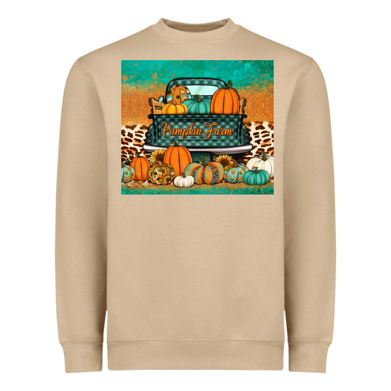 Pumpkin Farm Truck Tumbler Heavyweight Sweatshirt by Jasminsmagicworld | Teevron