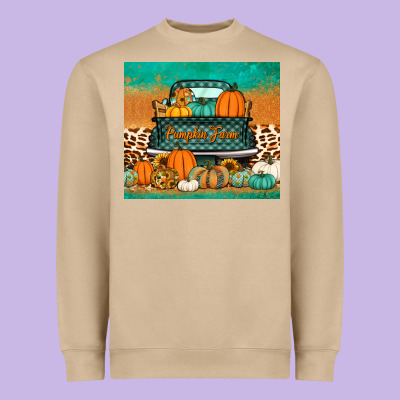 Pumpkin Farm Truck Tumbler Heavyweight Sweatshirt Designed By Jasminsmagicworld
