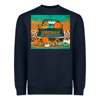 Navy pumpkin farm truck tumbler Heavyweight Sweatshirt - Jasminsmagicworld