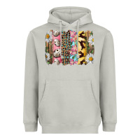 Moon Dust Easter Brushstroke With Quail Eggs Daisy And Bunny Heavyweight Hoodie - RanaPortraitStore