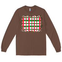 Chestnut Christmas Pattern Long Sleeve Tee - CowhideDigitalArt