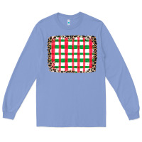 Colony Blue Christmas Pattern Long Sleeve Tee - CowhideDigitalArt