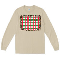 Mushroom Christmas Pattern Long Sleeve Tee - CowhideDigitalArt