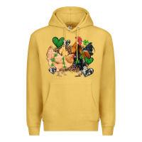 Antique Gold st patricks day coop animals Premium Hoodie - Artiststas