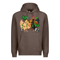 Coffee st patricks day coop animals Premium Hoodie - Artiststas