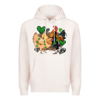 Pale Pink st patricks day coop animals Premium Hoodie - Artiststas