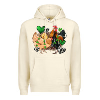Sandshell st patricks day coop animals Premium Hoodie - Artiststas