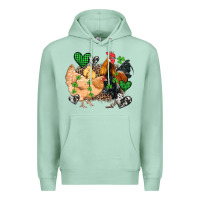 Seafoam st patricks day coop animals Premium Hoodie - Artiststas