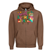 Chestnut sweet summer time iced coffee Zipper Hoodie - Jasminsmagicworld