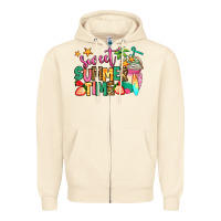 Sandshell sweet summer time iced coffee Zipper Hoodie - Jasminsmagicworld