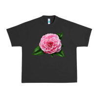 Pigment Black Camellia Flower Urban Heavy Tee - LillyAllenDesigns
