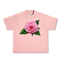 Salmon Camellia Flower Urban Heavy Tee - LillyAllenDesigns