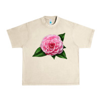 Sandshell Camellia Flower Urban Heavy Tee - LillyAllenDesigns