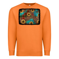 Carrot christmas sunflowers and buffalo plaid background Premium Sweatshirt - Jasminsmagicworld