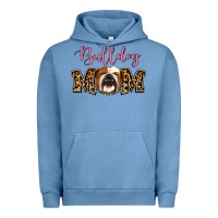 Pigment Pebble Blue Bulldog Mom Urban Hoodie - Jasminsmagicworld