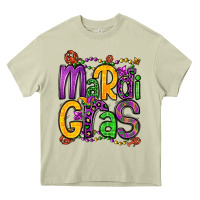 Mossy mardi gras Heavy Core Tee - OliviaCreatesArt
