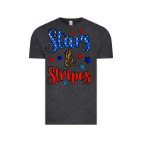 Vintage Black stars & stripes Vintage Tee - BundleAndBundleShop