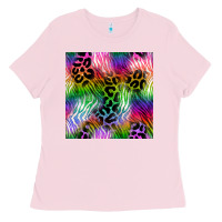 Neon Safari Seamless Pattern 2 Ladies Tee | Teevron