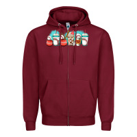 Burgundy baseball coffee cups libbey glass Zipper Hoodie - Jasminsmagicworld
