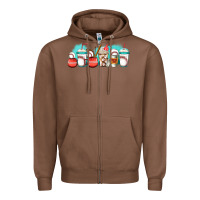 Chestnut baseball coffee cups libbey glass Zipper Hoodie - Jasminsmagicworld