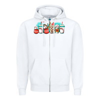 White baseball coffee cups libbey glass Zipper Hoodie - Jasminsmagicworld