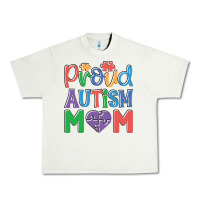 Pistachio Proud Autism Mom Urban Heavy Tee - CowhideDigitalArt
