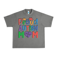 Tornado Proud Autism Mom Urban Heavy Tee - CowhideDigitalArt
