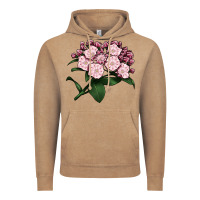 Vintage Coffee Mountain Laurel Flower Illustrations Vintage Hoodie - LillyAllenDesigns