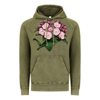 Vintage Olive Mountain Laurel Flower Illustrations Vintage Hoodie - LillyAllenDesigns