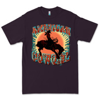 Plum American cowgirl 4th of july Premium Tee - FaDigitalArtStudio