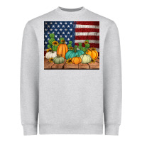 Heather Grey fall themed american tumbler Heavyweight Sweatshirt - Jasminsmagicworld