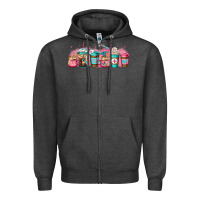 Charcoal Heather nurse fuel coffee cup Zipper Hoodie - Jasminsmagicworld
