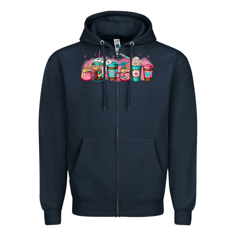 Nurse Fuel Coffee Cup Zipper Hoodie by Jasminsmagicworld | Teevron
