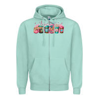 Seafoam nurse fuel coffee cup Zipper Hoodie - Jasminsmagicworld
