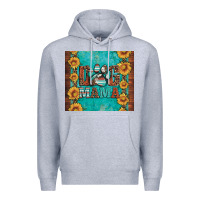 Heather Grey dog mama Premium Hoodie - Artiststas