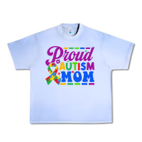 Grape Ice Proud Autism Mom Urban Heavy Tee - CowhideDigitalArt