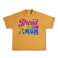 Peanut Butter Proud Autism Mom Urban Heavy Tee - CowhideDigitalArt